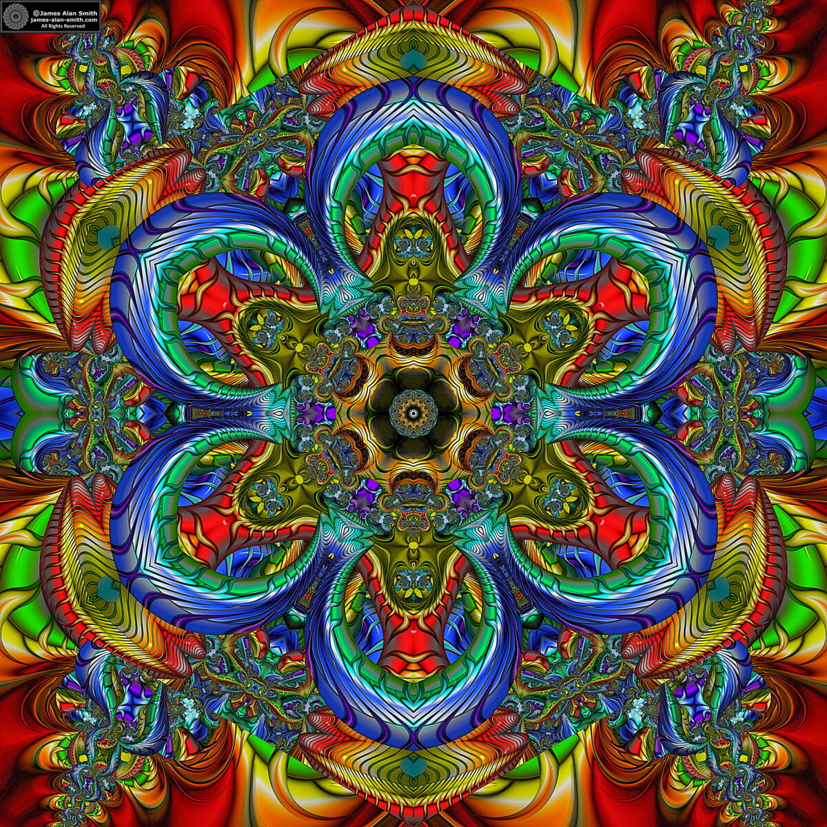 Blooming Fractal: Artwork by James Alan Smith