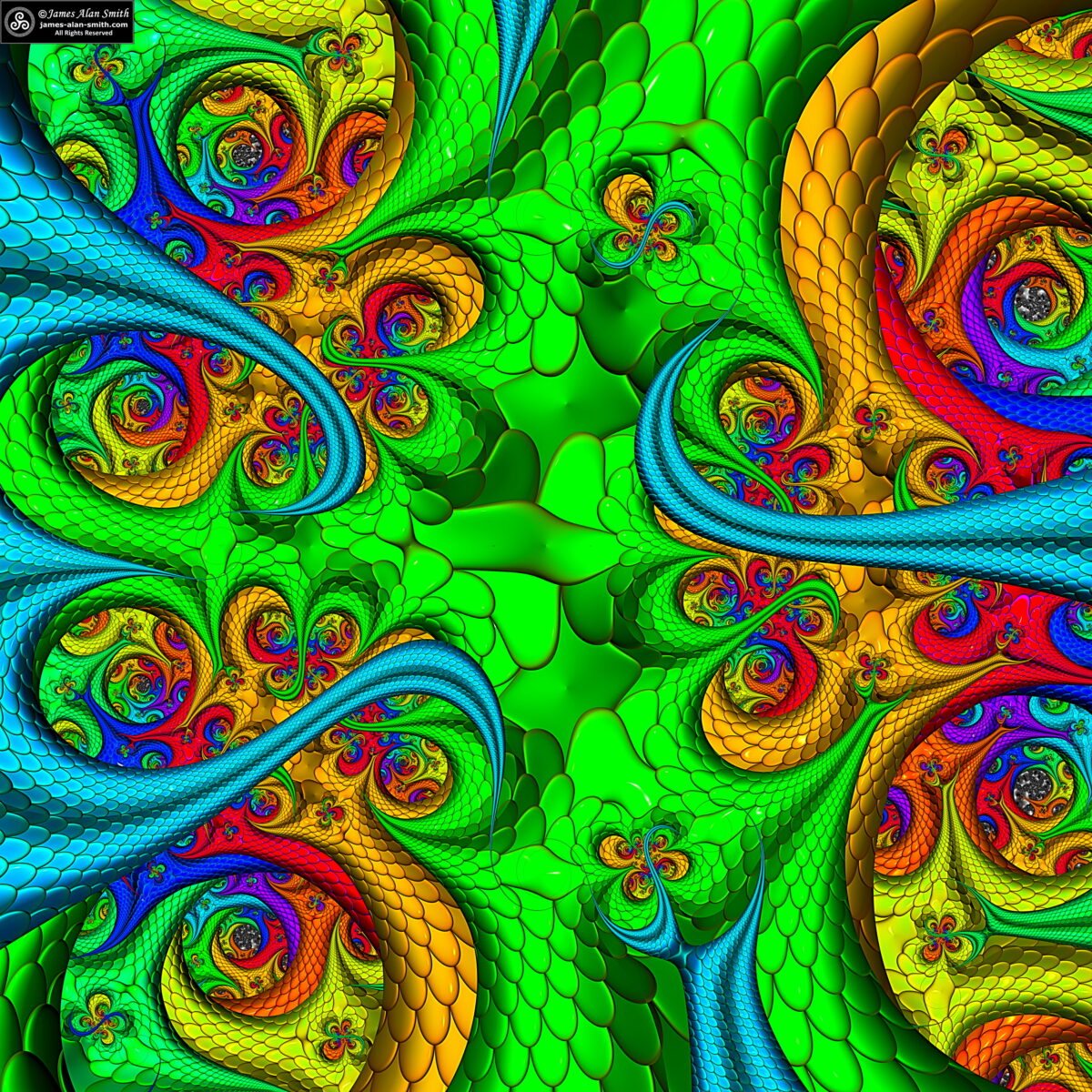 Colorful Whirlpools: Artwork by James Alan Smith
