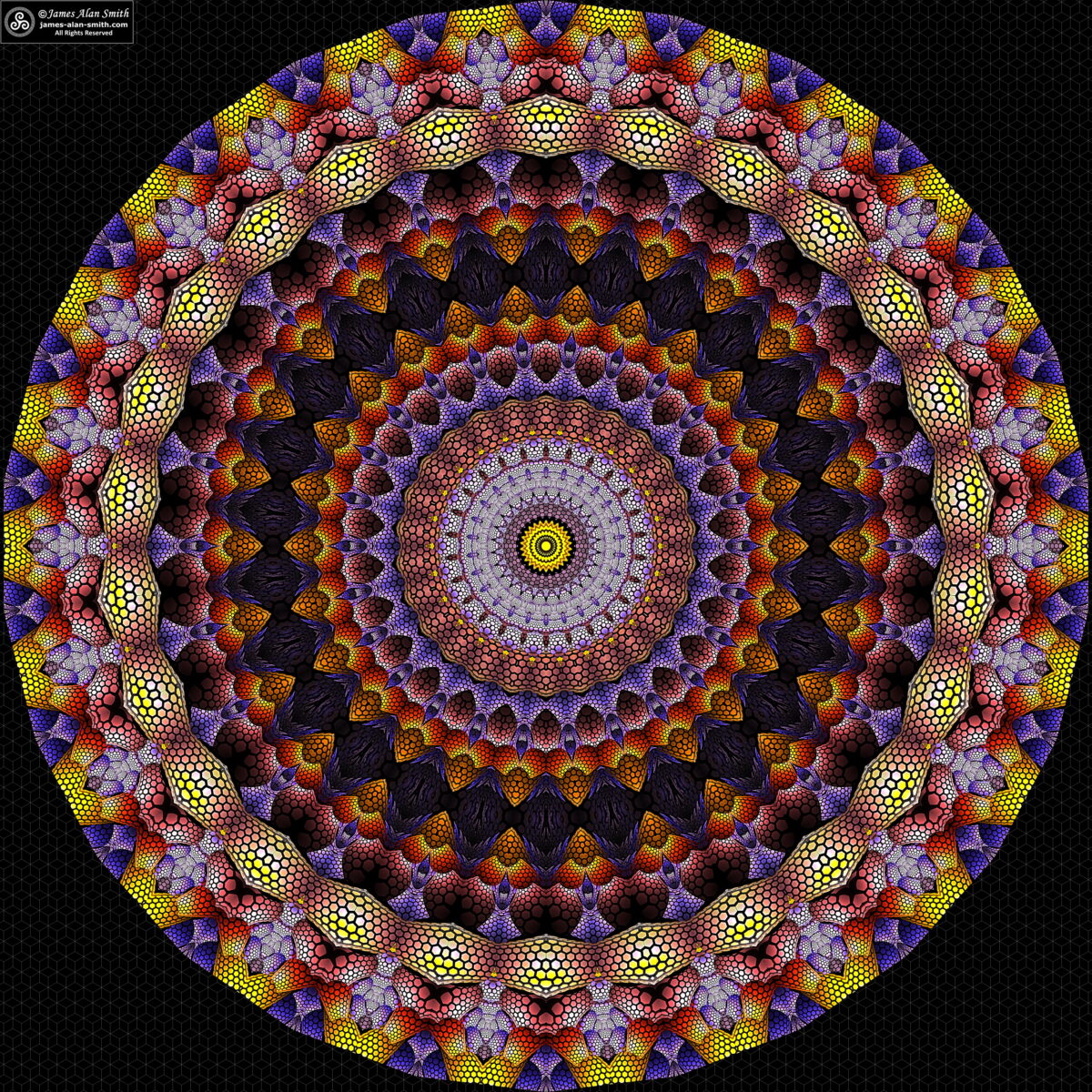Hex Mandala: Artwork by James Alan Smith