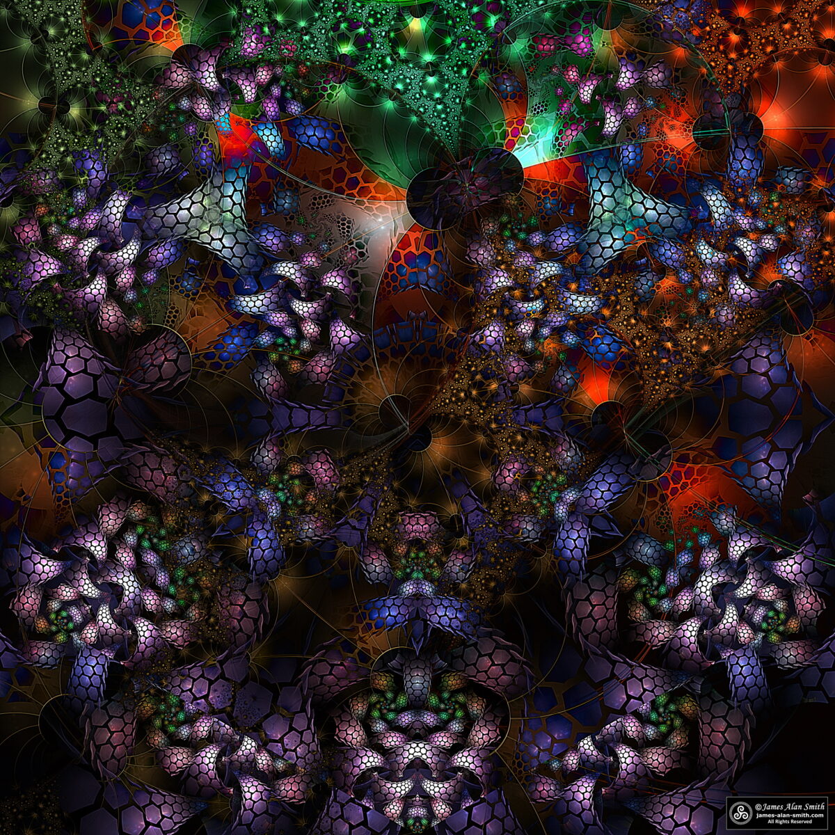 Aspects of HoloFractal Space: Artwork by James Alan Smith