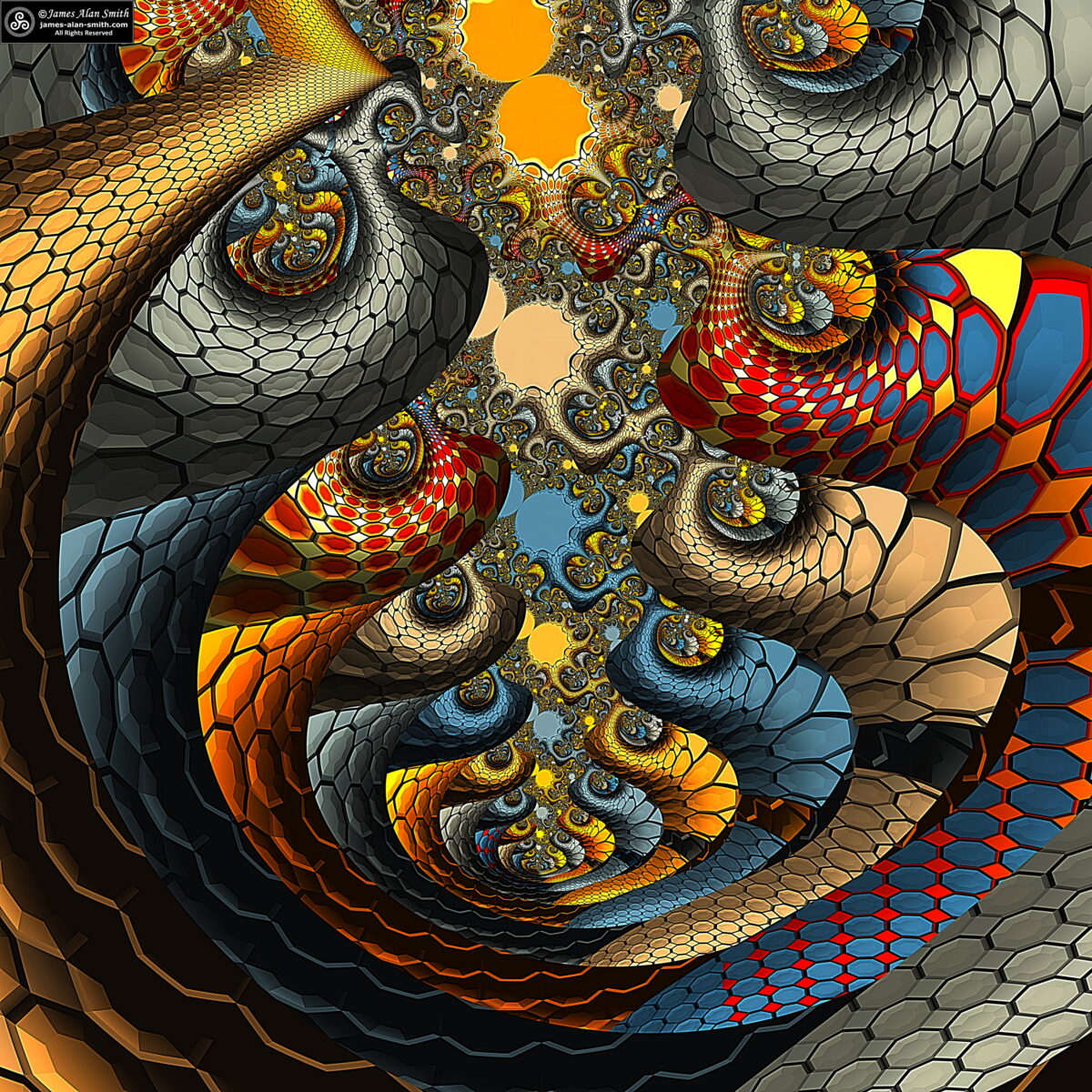 Fractal Tunnels: Artwork by James Alan Smith