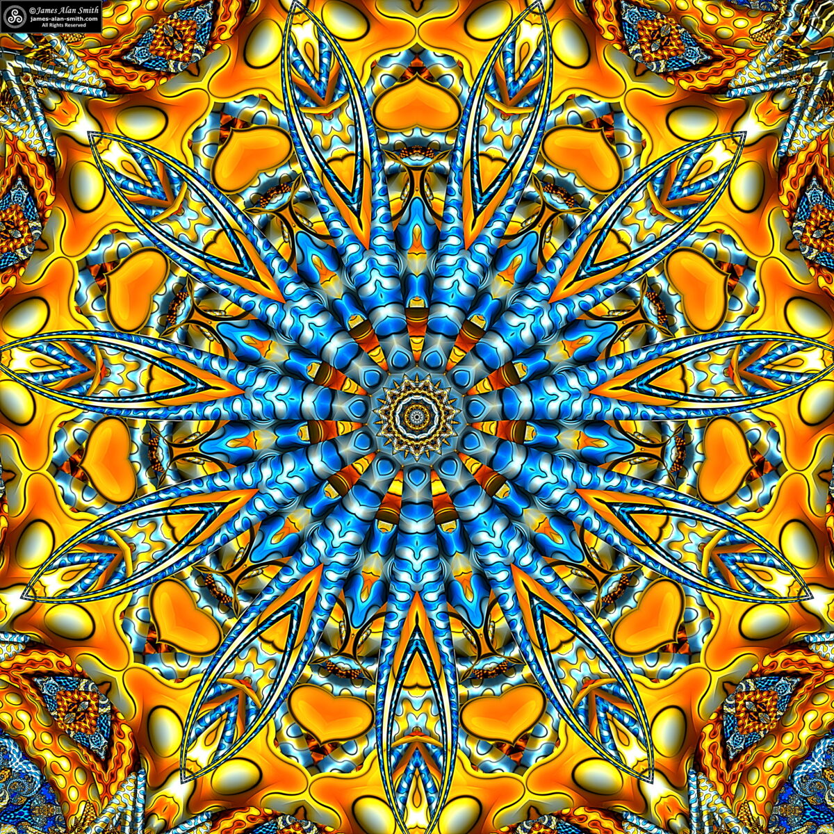 Eleven Pincer Mandala: Artwork by James Alan Smith