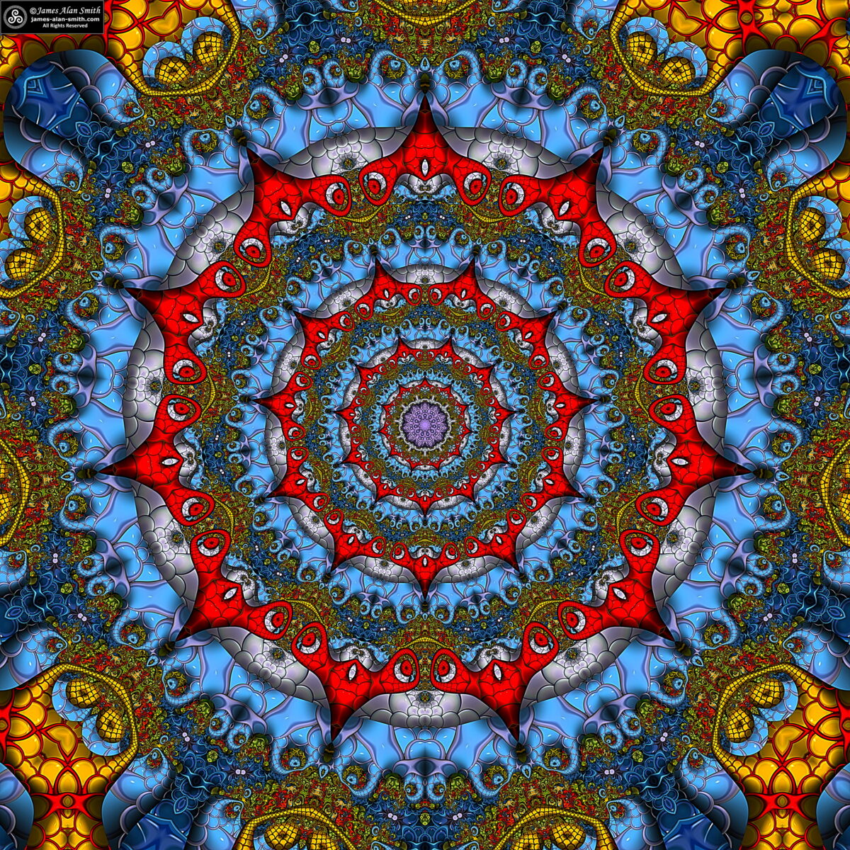 Unusual Mandala Series #073121: Artwork by James Alan Smith