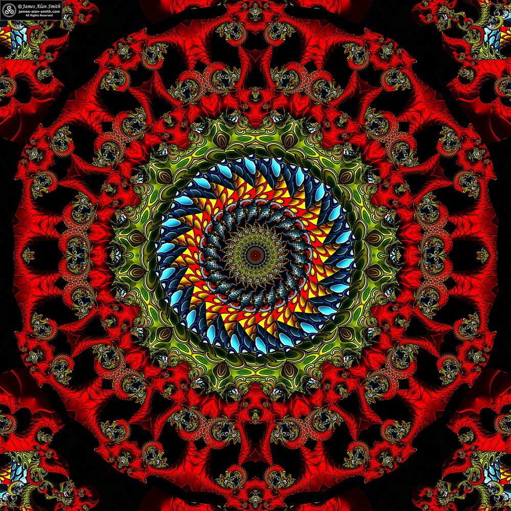 Dragon Eye Mandala: Artwork by James Alan Smith