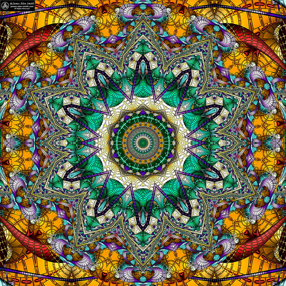 The Structures found in Chaos Mandala: Artwork by James Alan Smith