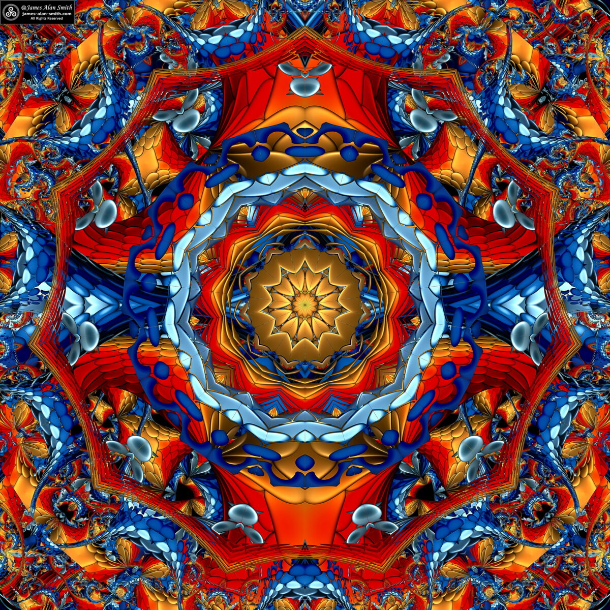 Sun Petal Mandala: Artwork by James Alan Smith