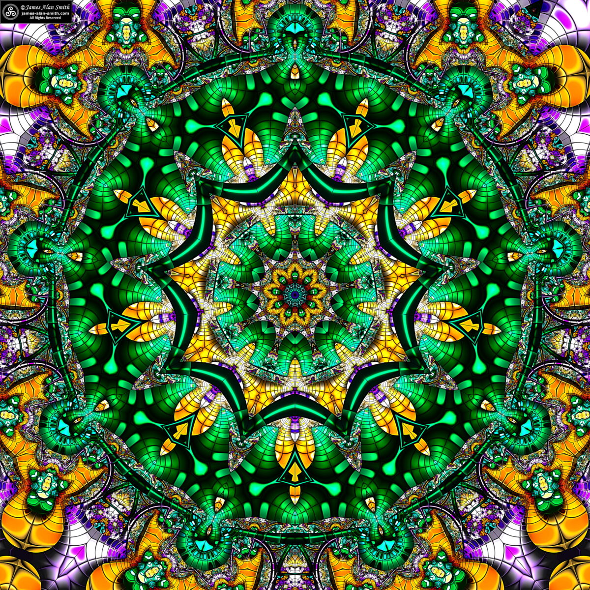 Unusual Mandala Series #120121: Artwork by James Alan Smith