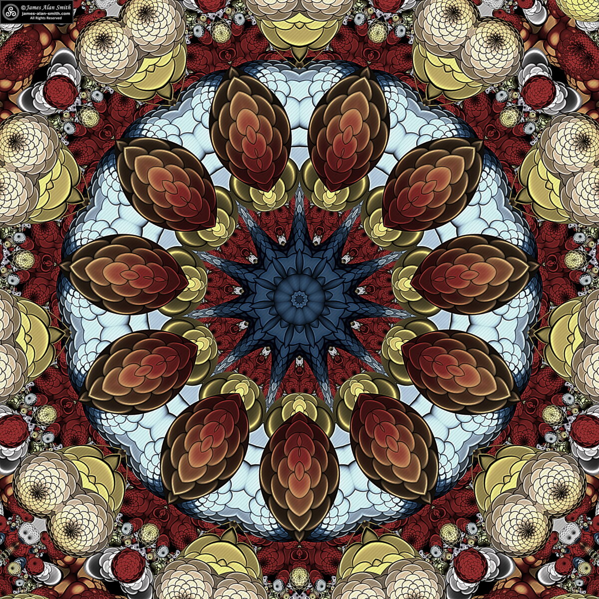 Unusual Mandala Series #120521: Artwork by James Alan Smith