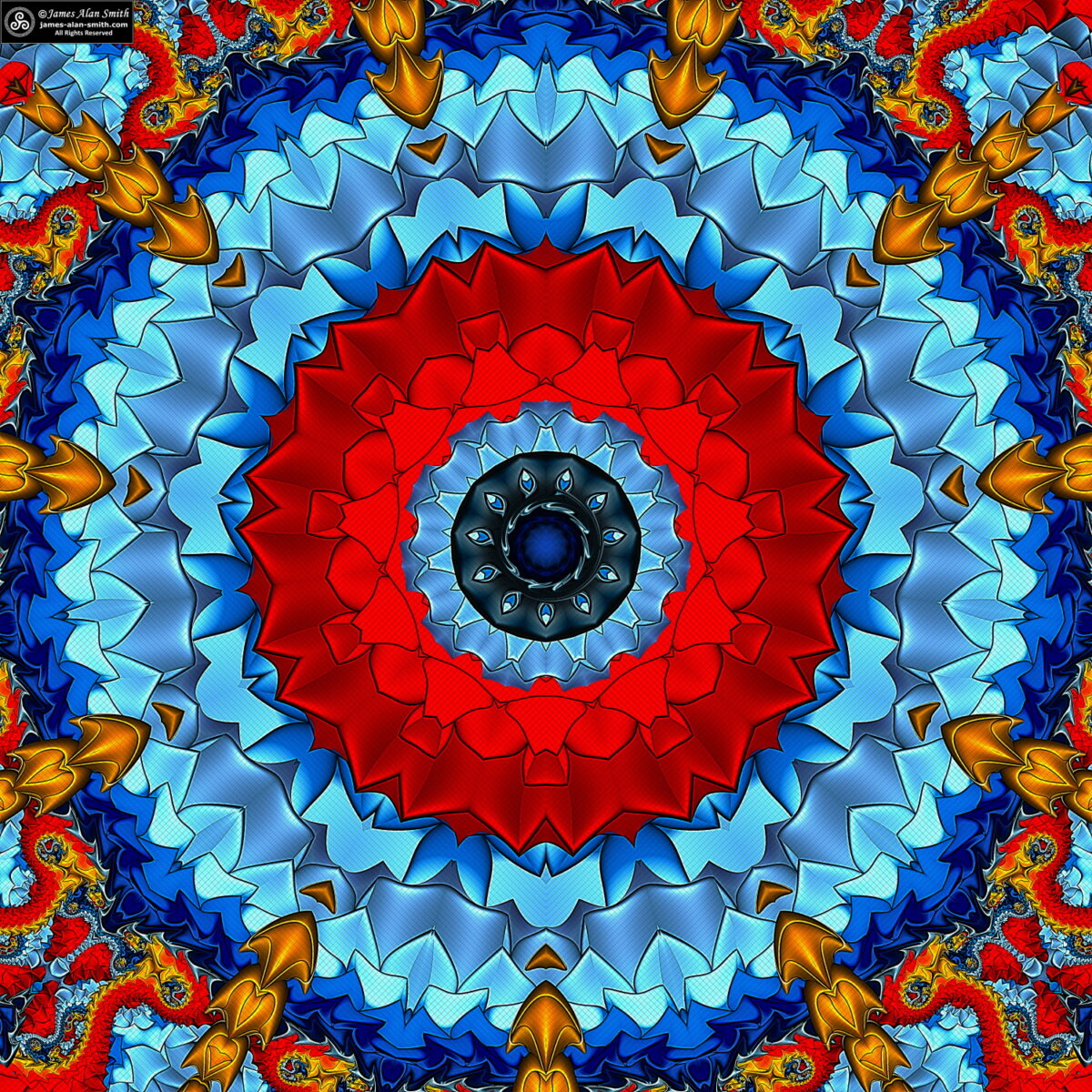 Unusual Mandala Series #011622: Artwork by James Alan Smith