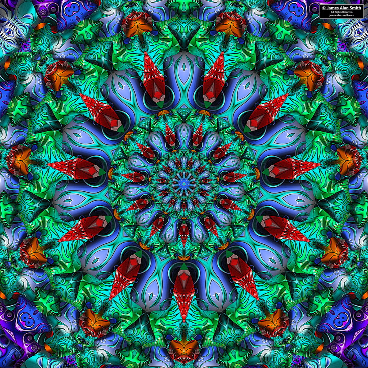 Unusual Mandala Series #040622: Artwork by James Alan Smith