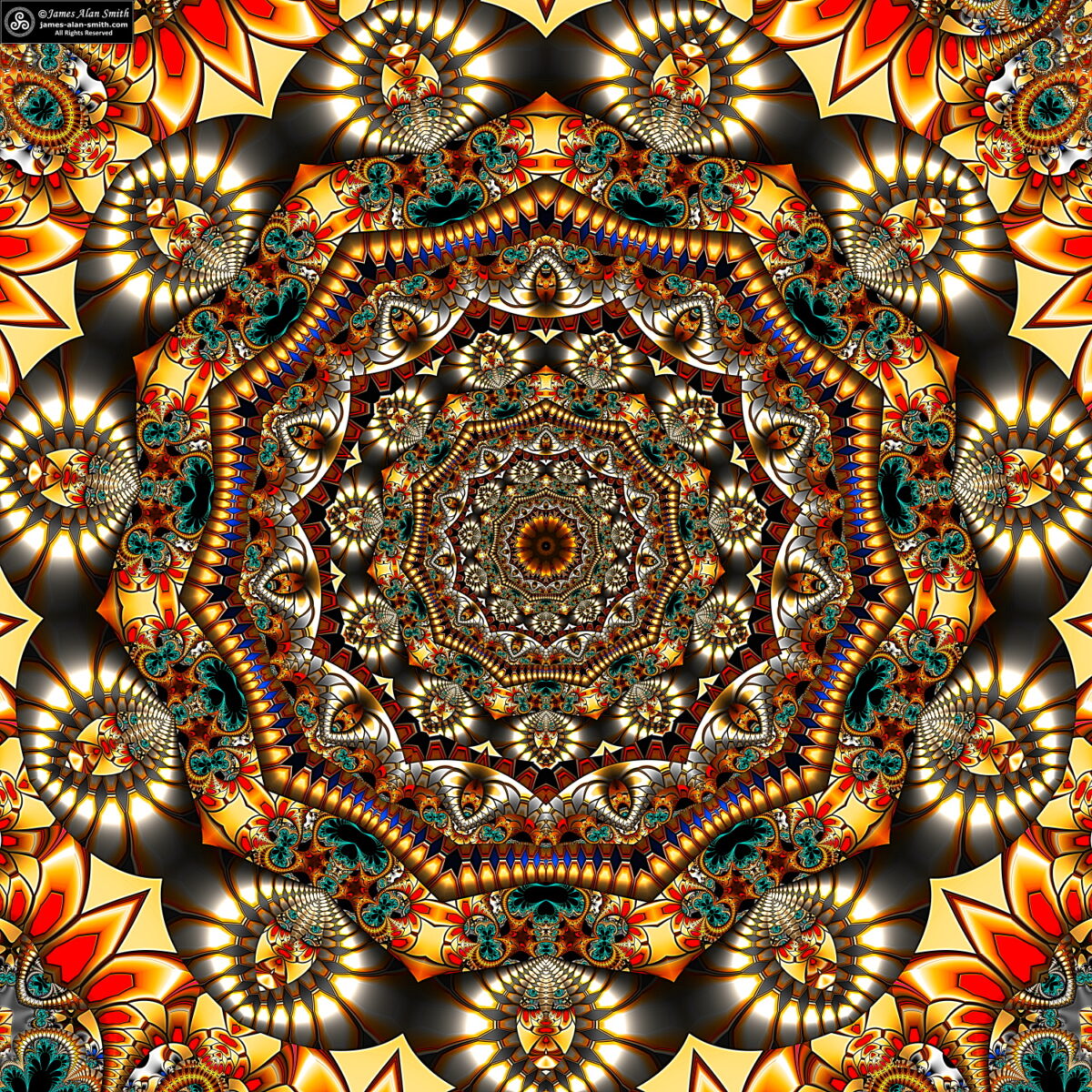 Unusual Mandala Series #050922: Artwork by James Alan Smith