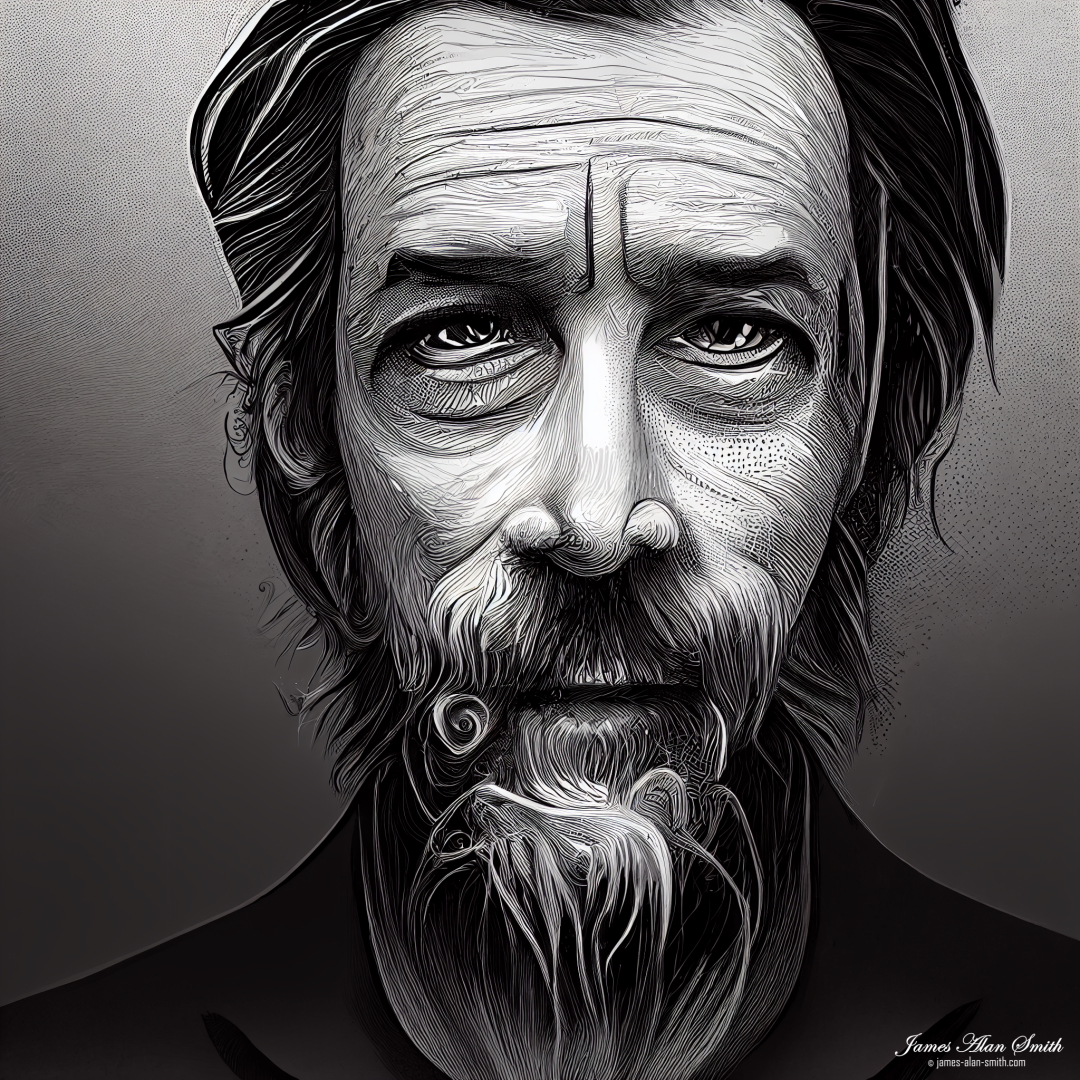 Alan Watts: Artwork by James Alan Smith