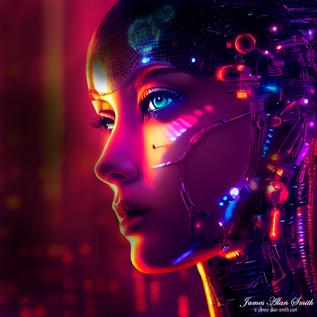 Cybernetic Woman: Artwork by James Alan Smith