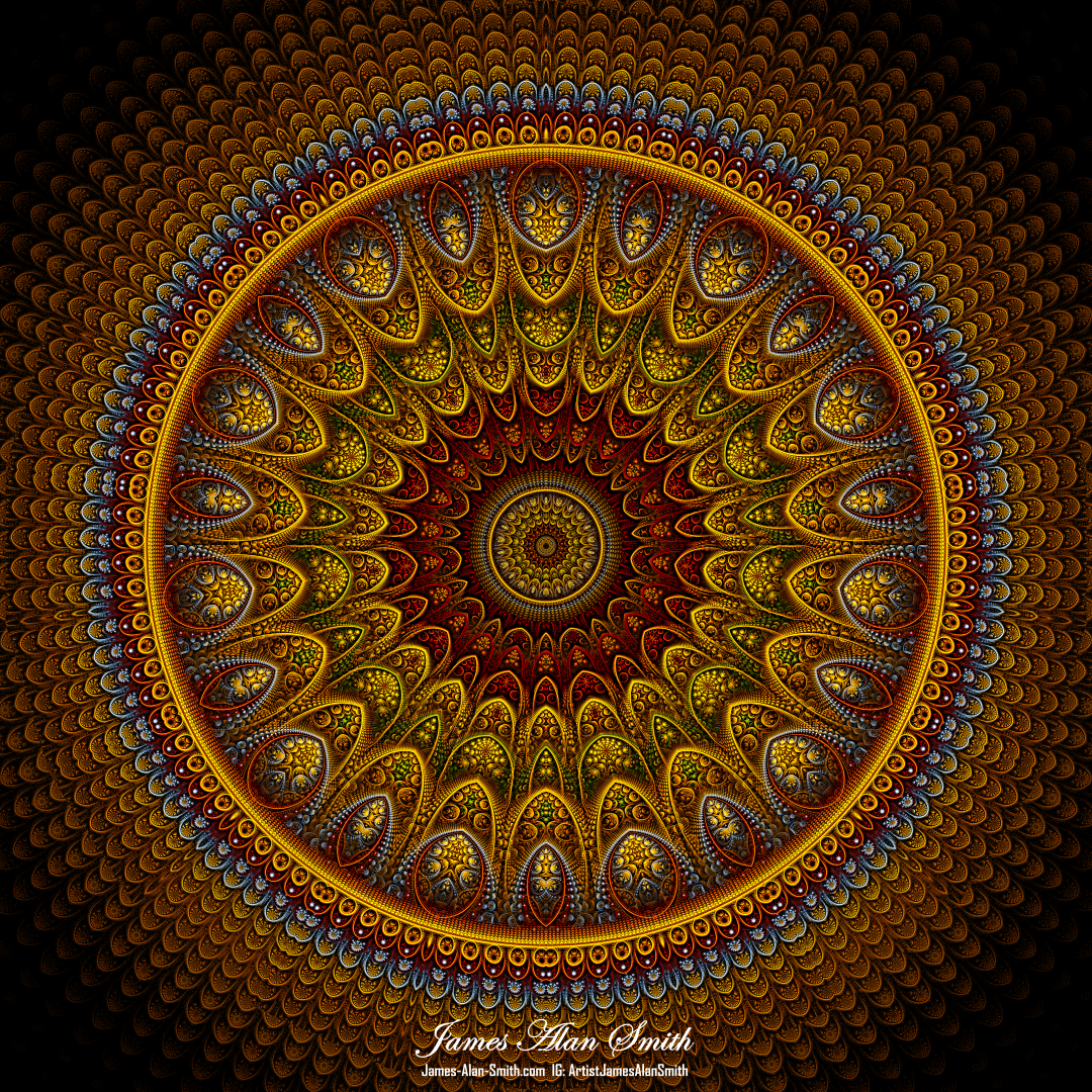 Mirrored Infinity Mandala: Artwork by James Alan Smith