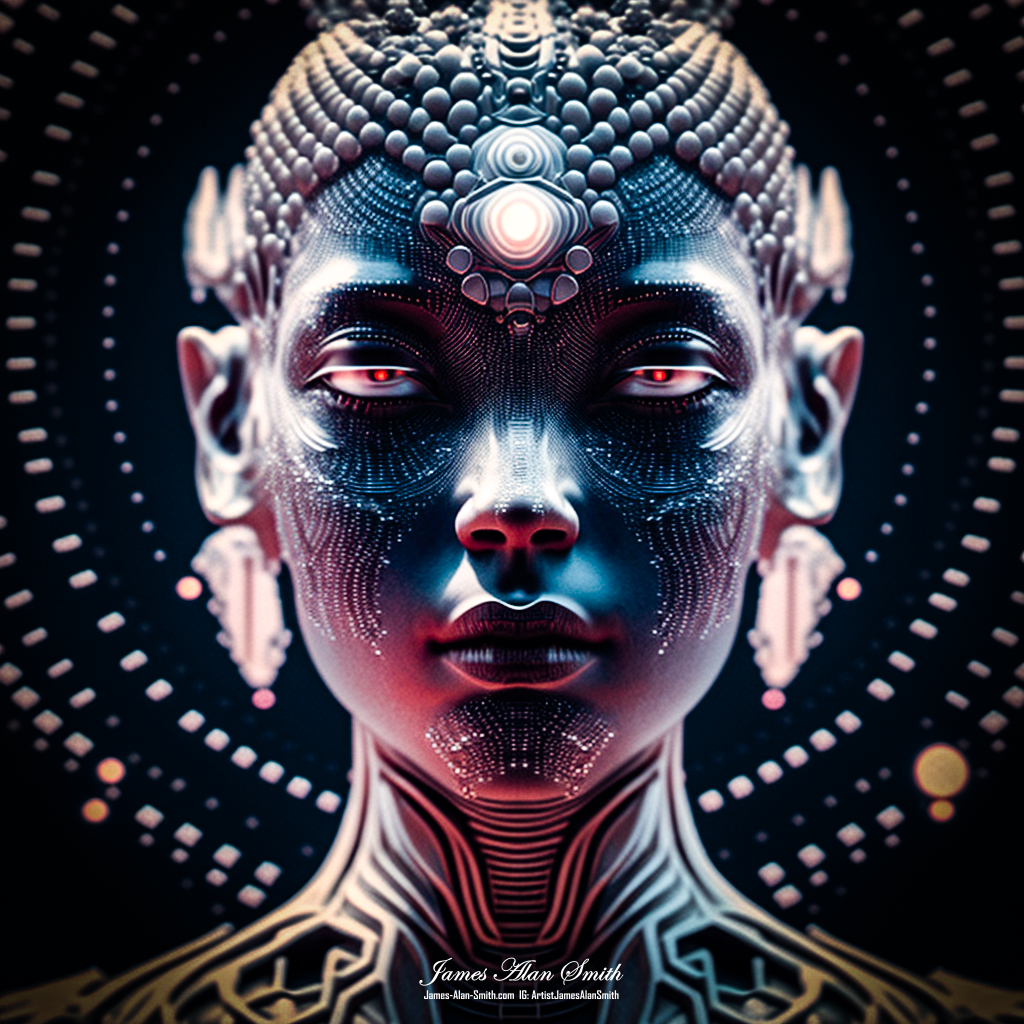 Cyber Goddess: Artwork by James Alan Smith
