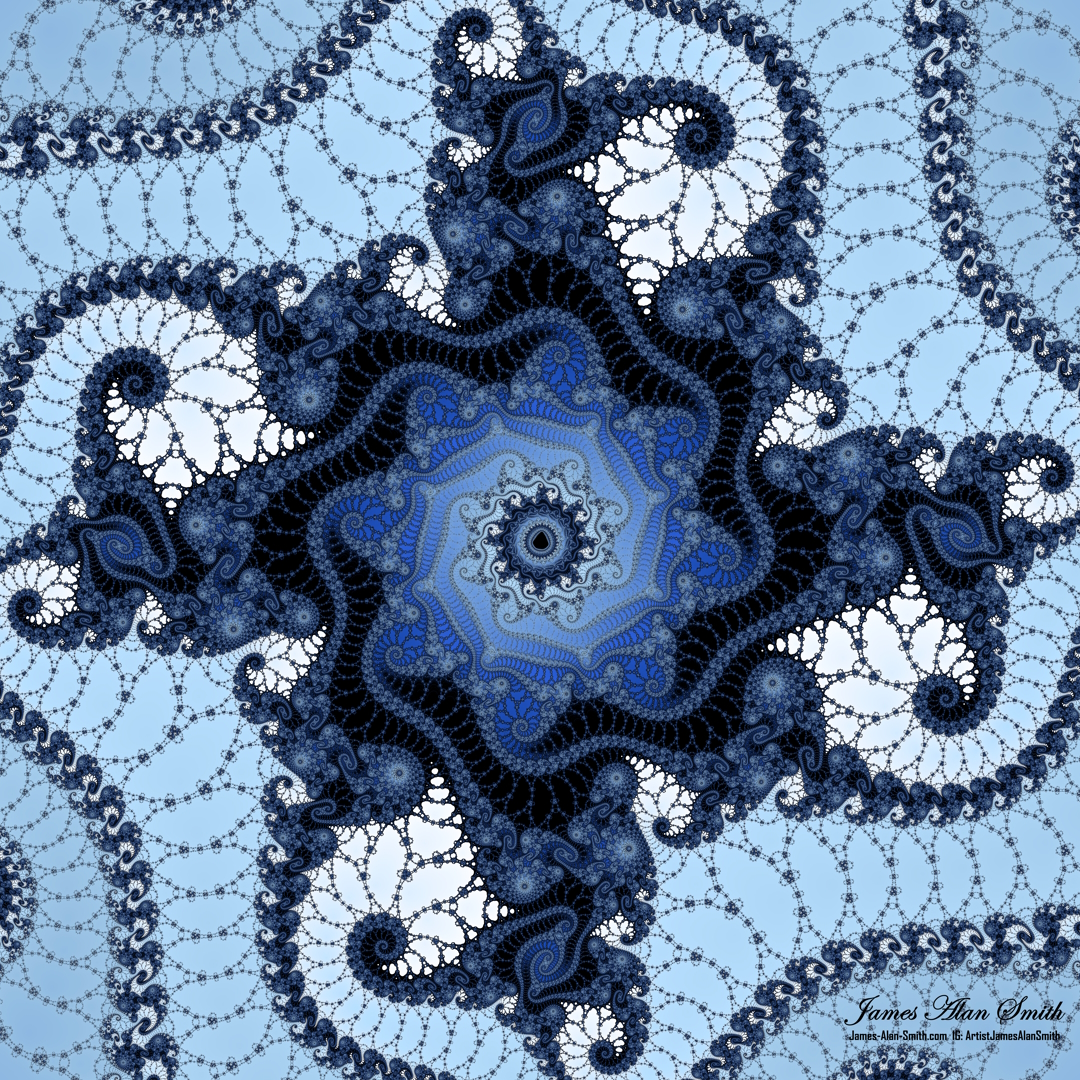 Hyper-net blue mix: Artwork by James Alan Smith