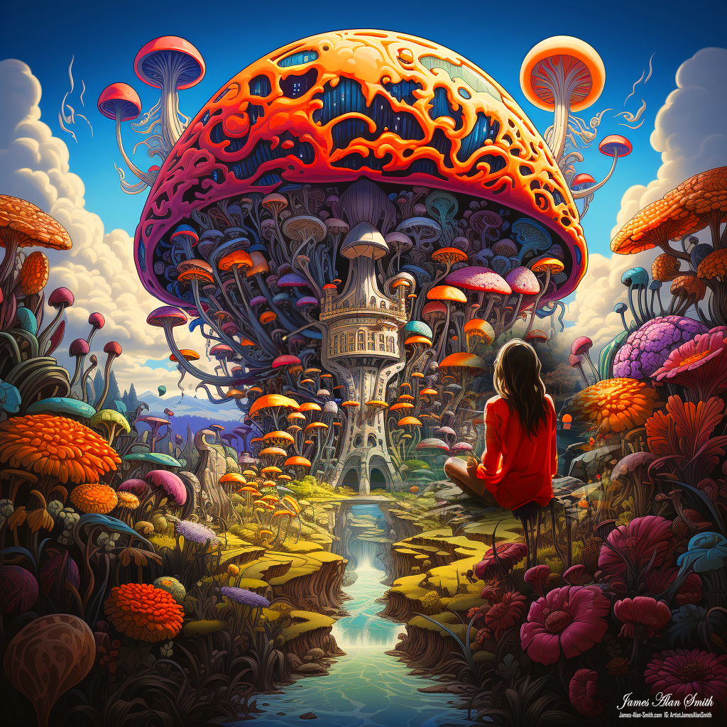 Mushroom City: Artwork by James Alan Smith