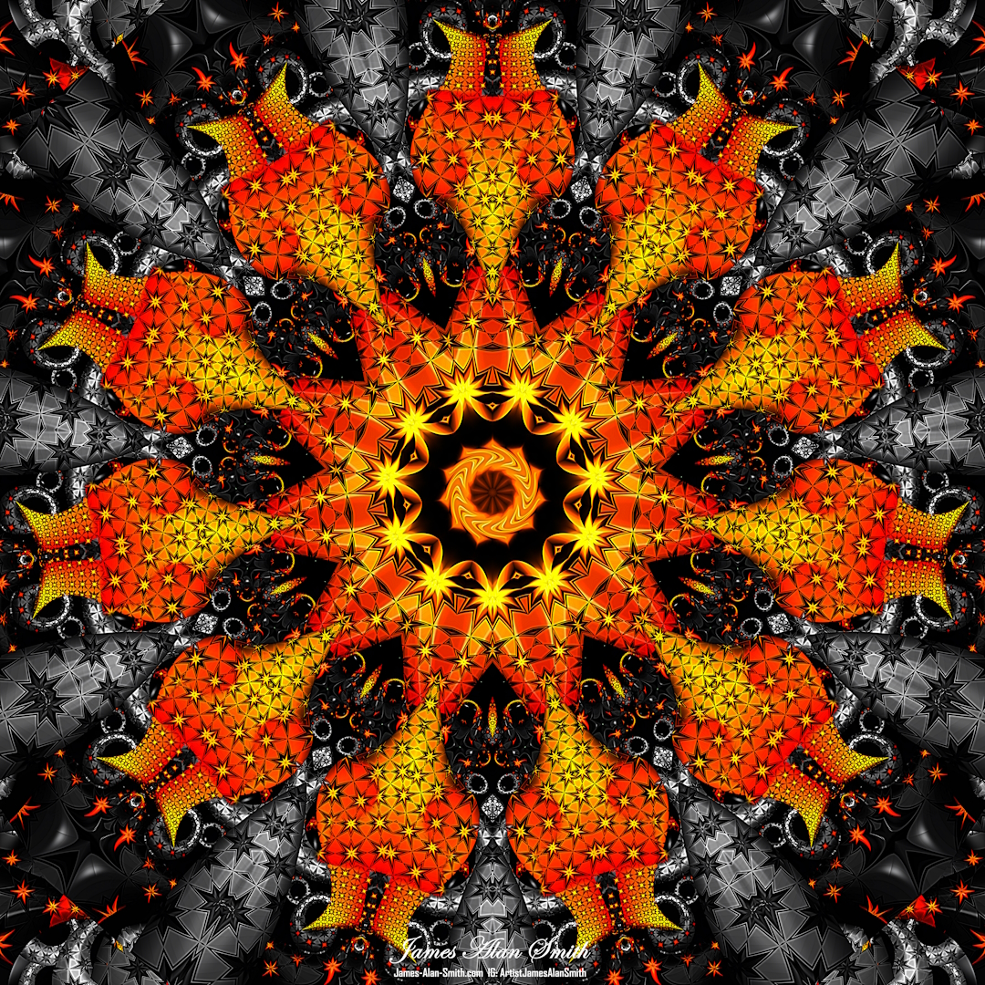 Unusual Mandala Series #102223: Artwork by James Alan Smith