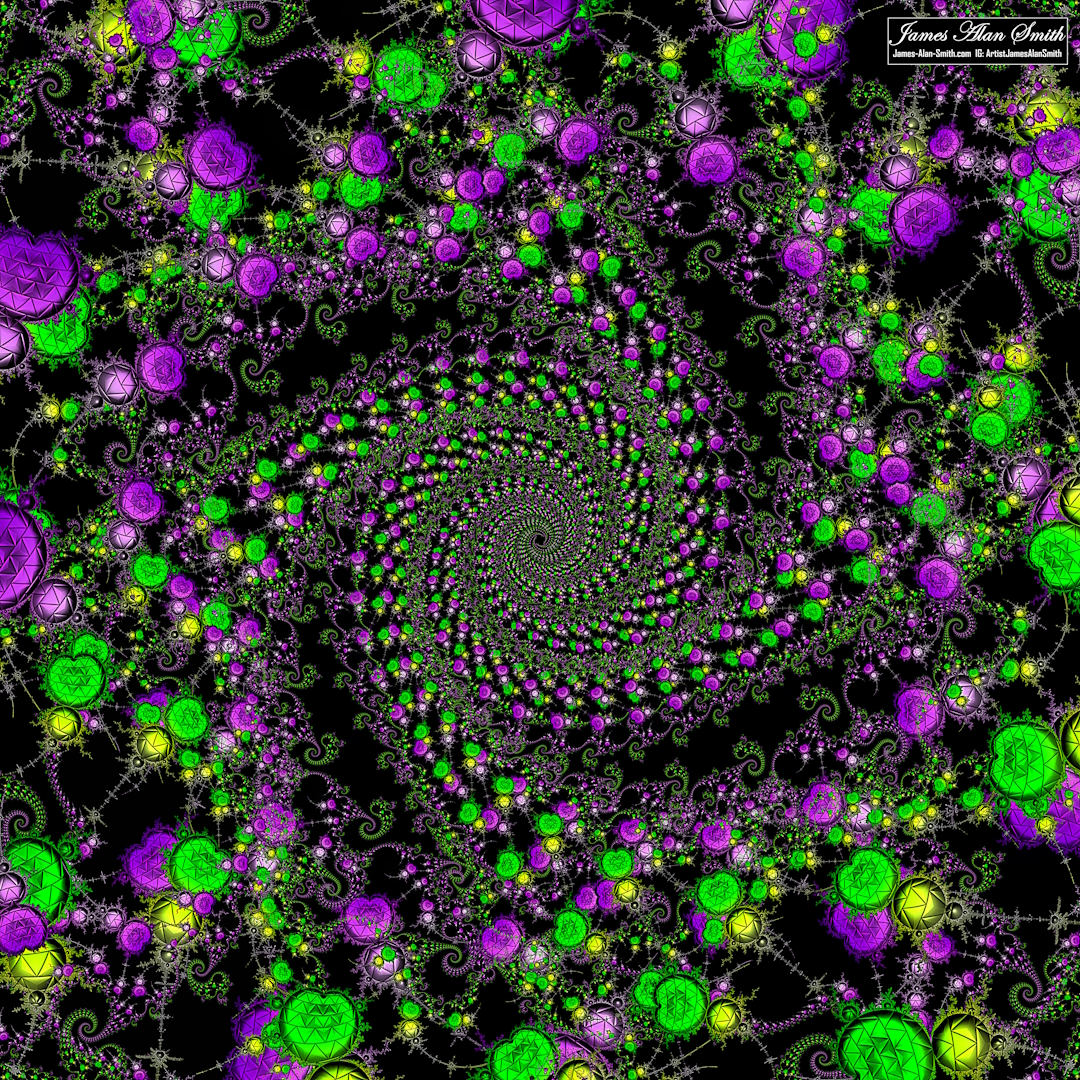 Spinning Mandelbrots: Artwork by James Alan Smith